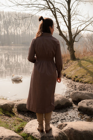 95233 azzurro dress Ineke brown – foto 4
