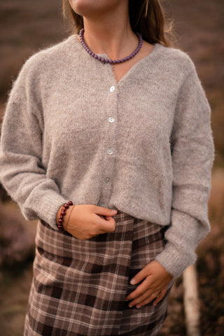 Lola perfect cardigan taupe