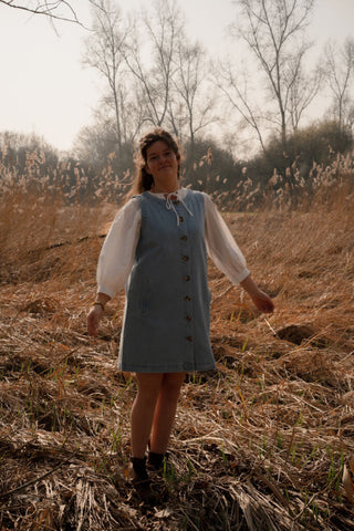 Majo denim 80520 spencer dress button – foto 3