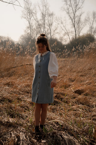 Majo denim 80520 spencer dress button – foto 9