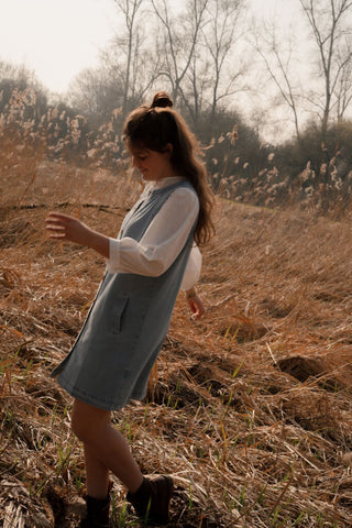 Majo denim 80520 spencer dress button – foto 8