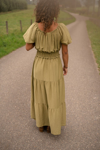 Crete dress long olive – foto 3