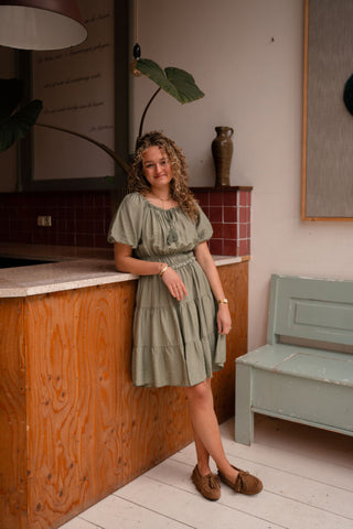 Crete dress short army