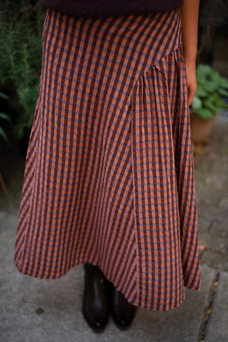 Skirt long Cato lila orange