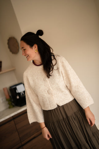 jo cardigan beige button