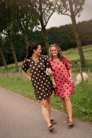 3844-16 azzurro fav dress dot fuchsia/red – foto 2