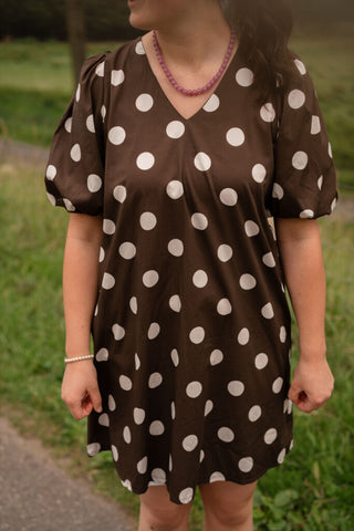 3844-16 azzurro fav dress dot brown – foto 4