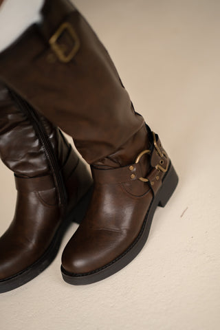 leather brown boots amy