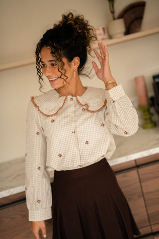 Blouse Merle block taupe