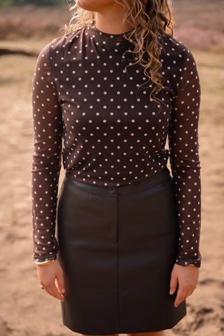 Ydence top Bailey brown/ecru