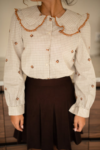 Blouse Merle block taupe