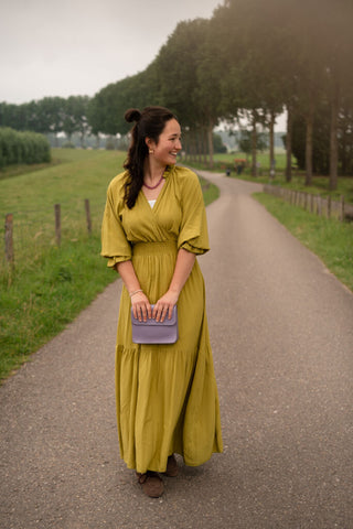 leina dress 3673 azzurro olive