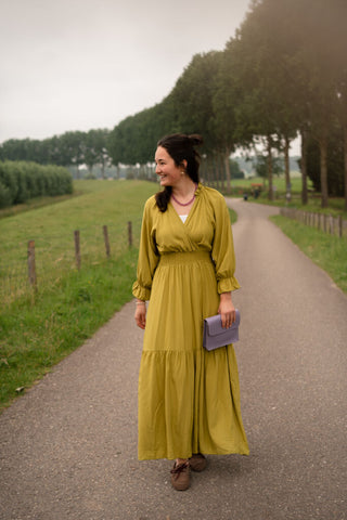 leina dress 3673 azzurro olive – foto 4