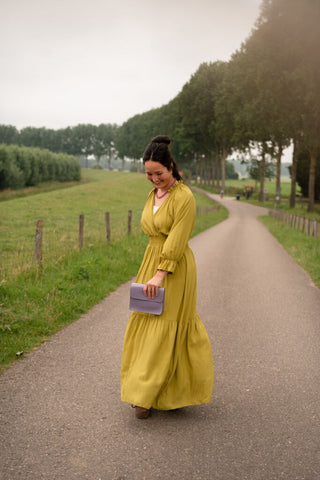 leina dress 3673 azzurro olive – foto 3