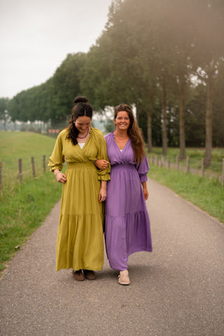 leina dress 3673 azzurro olive – foto 6