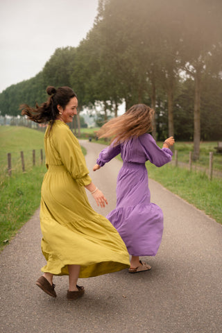 leina dress 3673 azzurro purple – foto 4