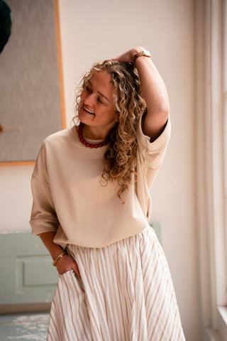 Marloes tee 3845 beige – foto 2