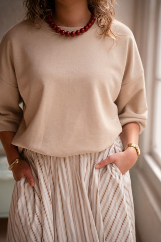 Marloes tee 3845 beige