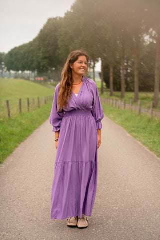 leina dress 3673 azzurro purple