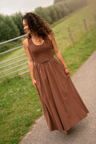 19750 choco dress long lien – foto 2