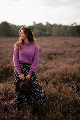 dot skirt vic brown