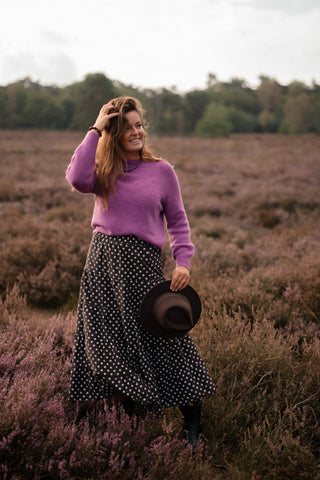 dot skirt vic brown