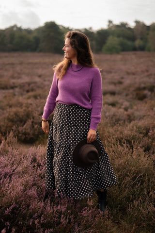 dot skirt vic brown
