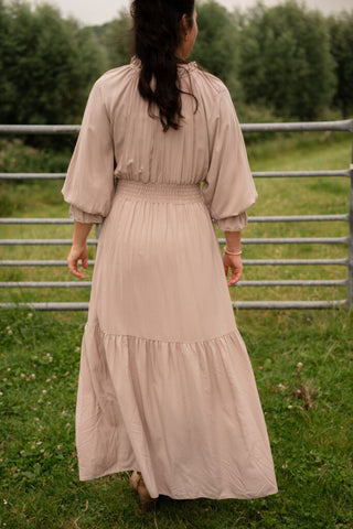 leina dress 3673 azzurro beige – foto 2