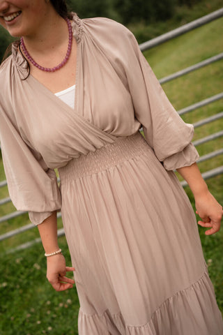 leina dress 3673 azzurro beige – foto 4