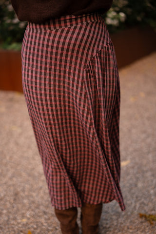 Skirt long Cato purple pink