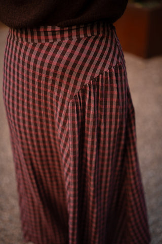 Skirt long Cato purple pink