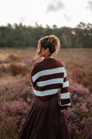 Ydence knitted sweater Brianna light blue