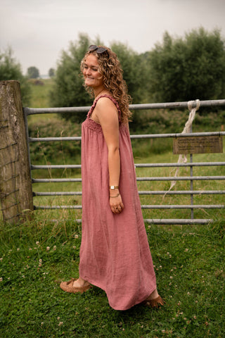 mallorca dress bou old pink – foto 3