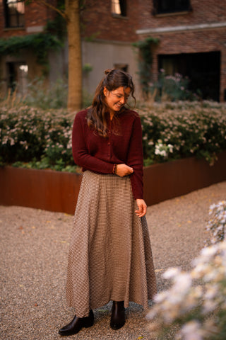 Block skirt brown cira