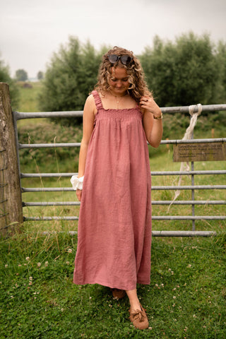 mallorca dress bou old pink – foto 4