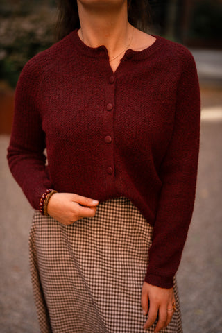 Cardigan Marieke bordeaux