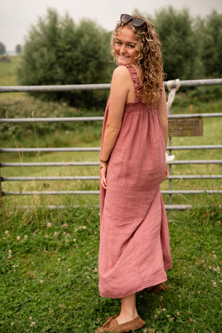 mallorca dress bou old pink – foto 5