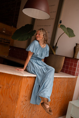 Crete dress long blue – foto 4