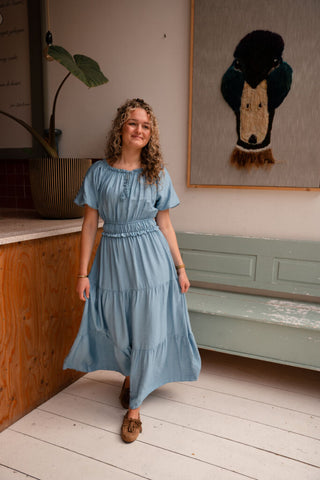 Crete dress long blue – foto 5