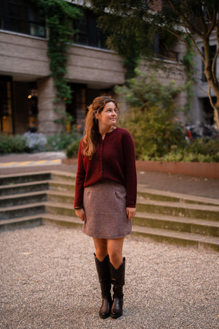 Cardigan Marieke bordeaux