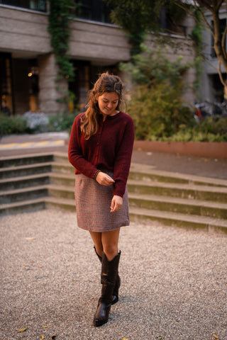 Cardigan Marieke bordeaux