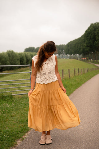 2610 crochet gilet beige – foto 5