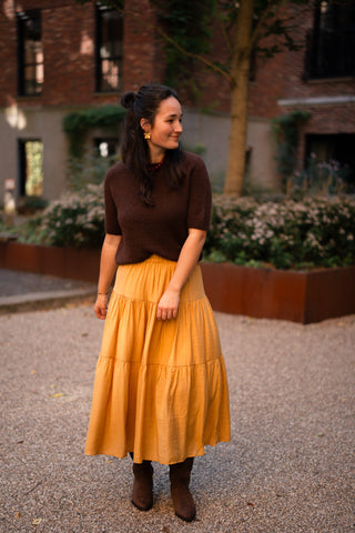vic skirt mustard