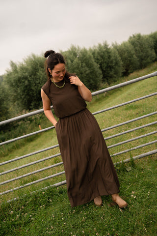5568 brown set azzurro top – foto 2
