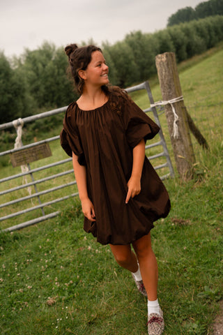 Azzurro dress corfu 8729 brown