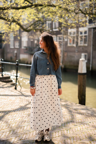 98110 azzurro denim short jacket – foto 2