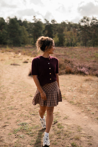 Ydence skirt molly brown check