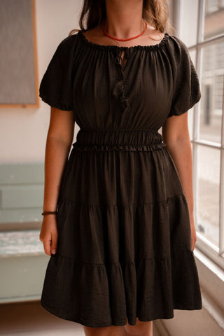 Crete dress short brown – foto 2