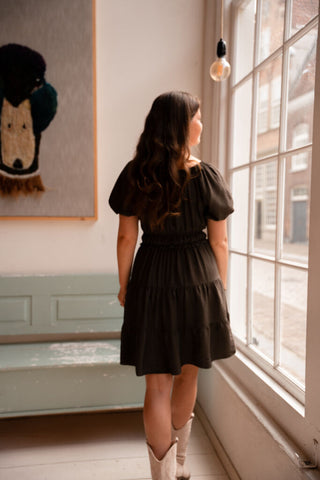 Crete dress short brown – foto 5