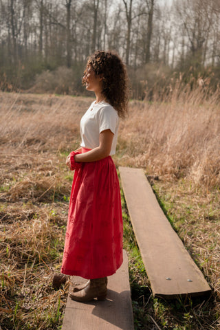 Call skirt Joyce framboise 8007 – foto 3